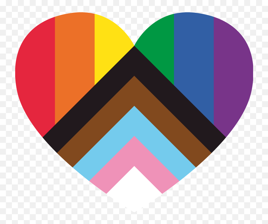 Updated Pride Flag In Heart Shape T - Shirt Emoji,Heart Emoji For Missing Someone