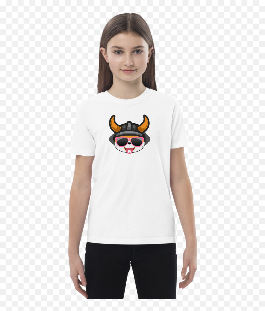 Organic Cotton Kids T - Shirt Floki Emoji Nfts 083 U2013 Floki,Kids Emoji