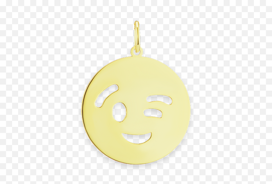Winking Emoji Charm 26 X 20mm,Loading Emoji]