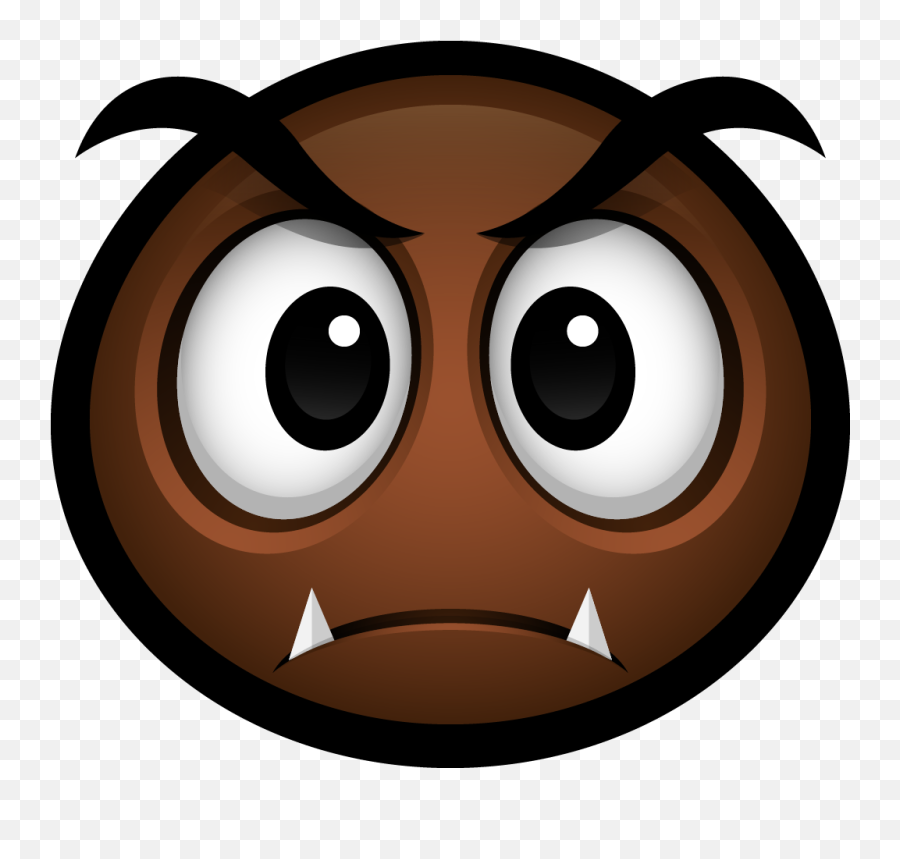 Animal Mario Goomba Game Super - Gomba Face Mario Bros Emoji,Mario Emoticon