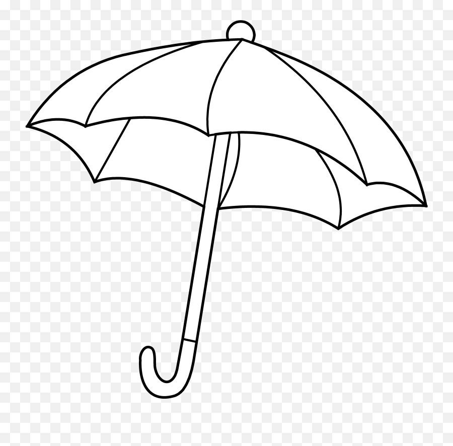 Umbrella Coloring Page Free Clip Art - Clipartix Umbrella Clipart With Black Background Emoji,Emoji Coloring Sheets