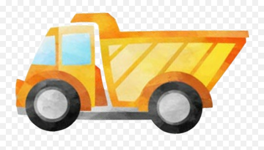 Watercolor Truck Dumptruck Dump Sticker - Push Pull Toy Emoji,Dump Truck Emoji