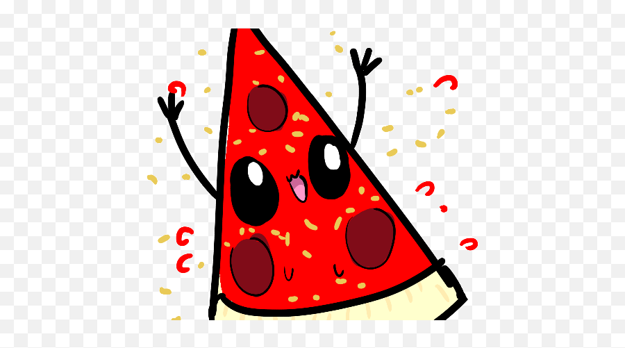 Here Is A Dancing Pizza Enjoy By - Dot Emoji,Dancing Emoticon Meme