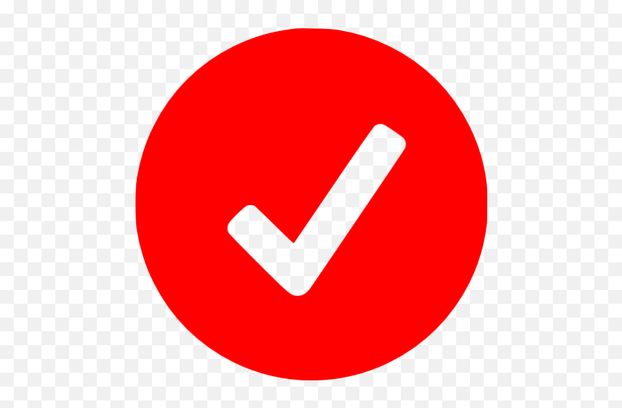 Red Ok Icon - Free Red Check Mark Icons London Victoria Station Emoji,Okay Sign Emoticon