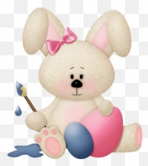 Easter Clipart Bear Easter Bear - Desenhos Coelhos Ursinhos Emoji,Mouse Bunny Bear Emoji