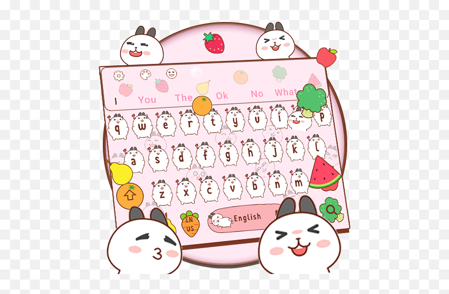 Cute Bunny Keyboard For Android - Download Cafe Bazaar Dot Emoji,Rabbit Emojis