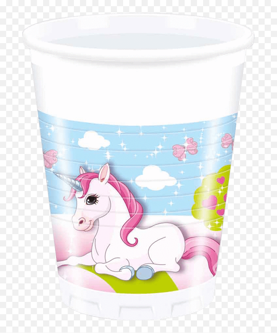 Unicorn 8 Plastic Cups - Unikornisos Muanyag Pohar Emoji,Emoji Plastic Cups