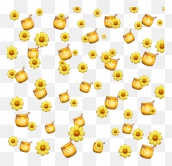 Honey Clipart Emoji Transparent - Emojis That Go With Honey,Honey Badger Emoji