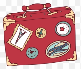 Travel Animation Cartoon Suitcase Free - Cartoon Suitcase Clipart Emoji,Luggage Car Emoticon