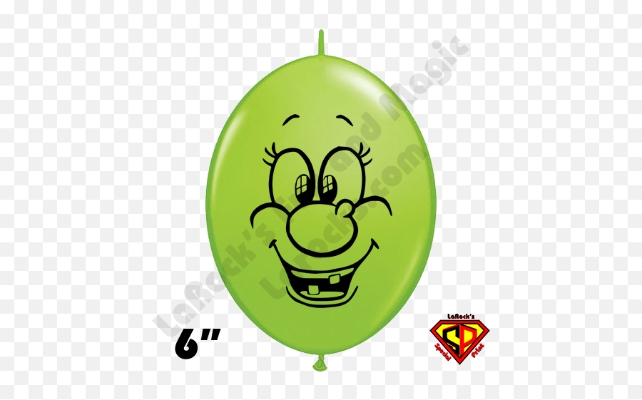 6 Inch Quick Link Witch Face Balloon Qualatex 50ct By Juan Gonzales - Face On A Balloon Emoji,Witch Emoticon