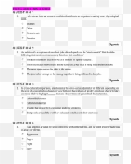 Psyc 2001 Week 3 Quiz Updated 2021 With - Document Emoji,Faebook Emotions Quiz