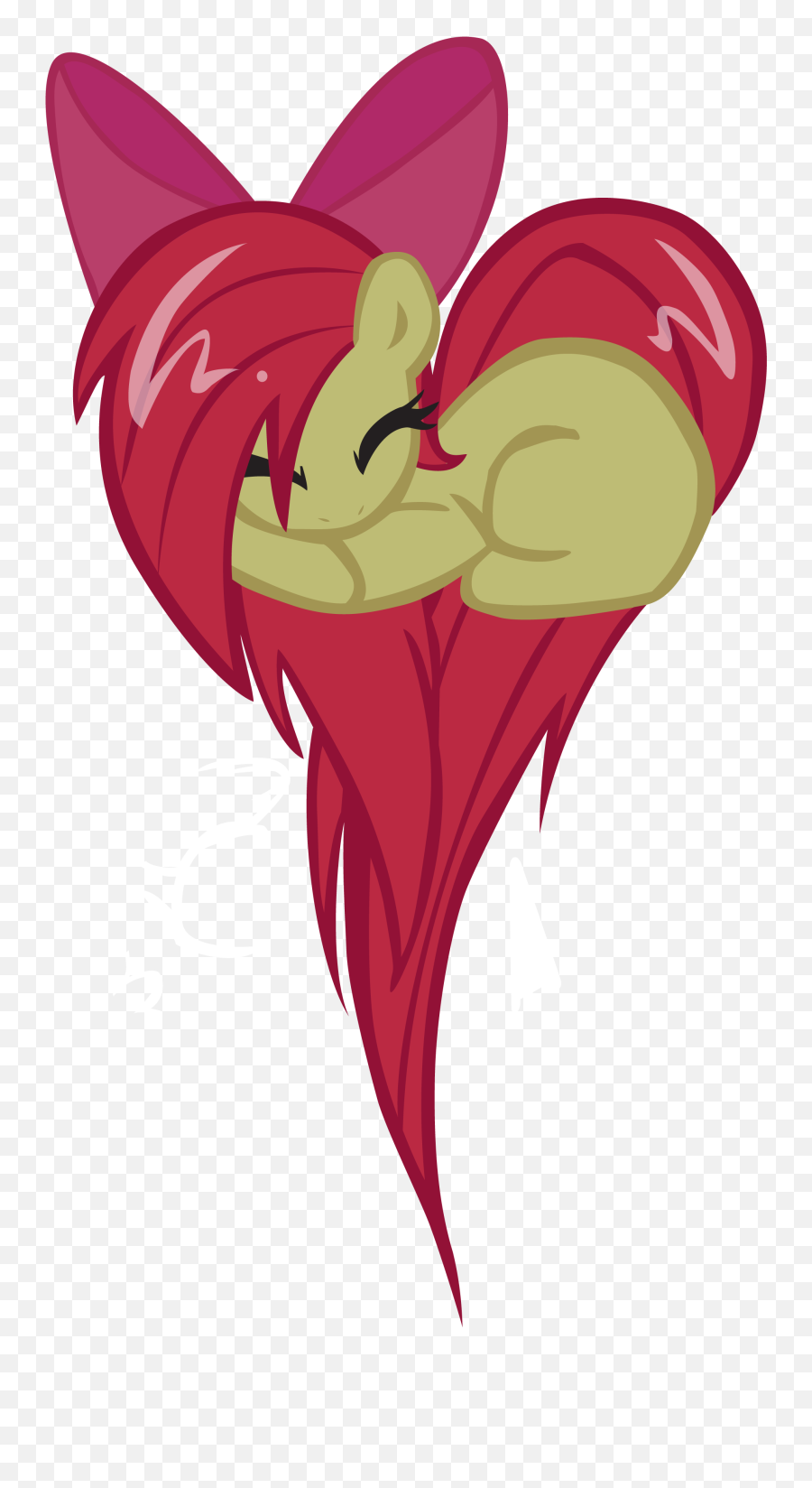 Applebloom Heart U003c3 - Visual Fan Art Mlp Forums My Little Pony Heart Apple Bloom Emoji,Heart Shape Made Out Of Heart Emojis Discord