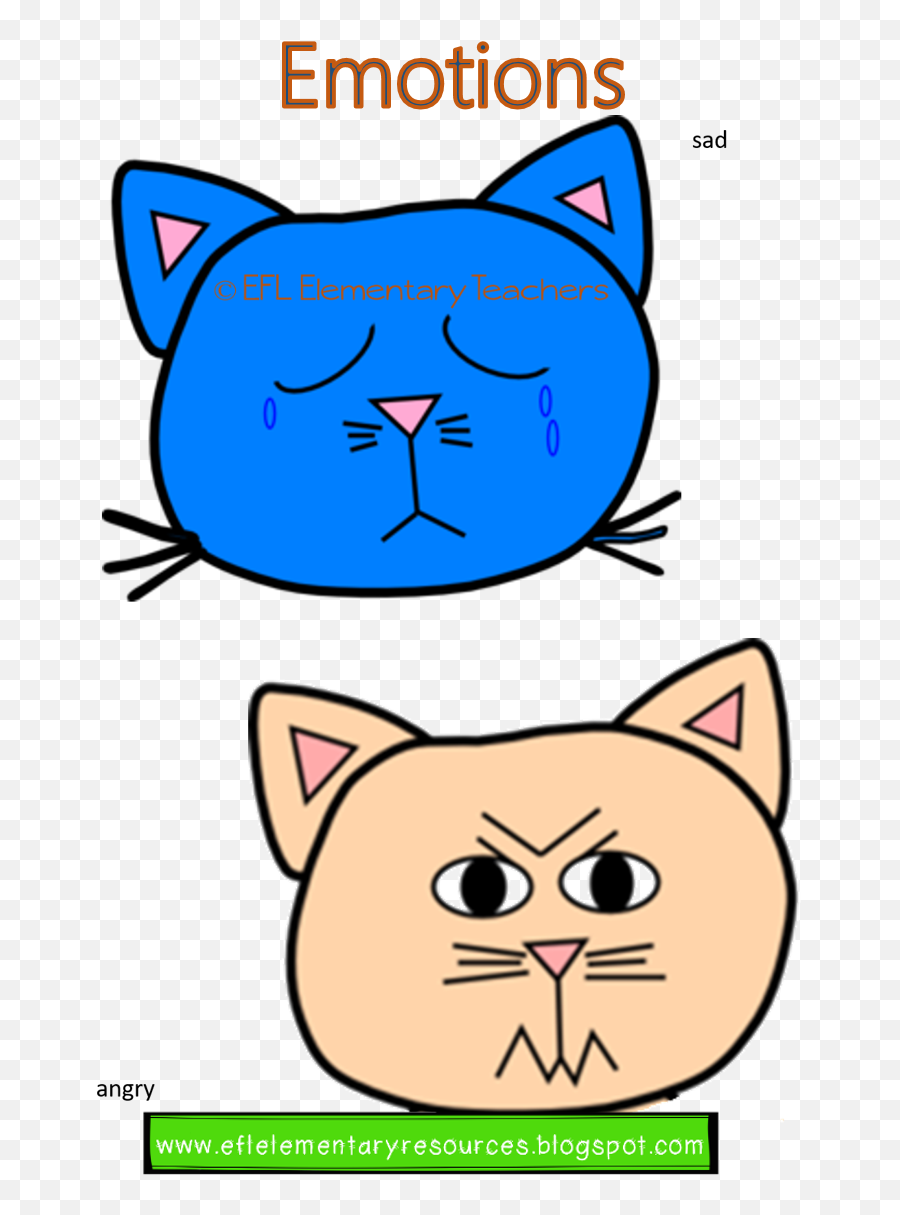 Pin - Cat Outline Emoji,Cat Emotions Chart