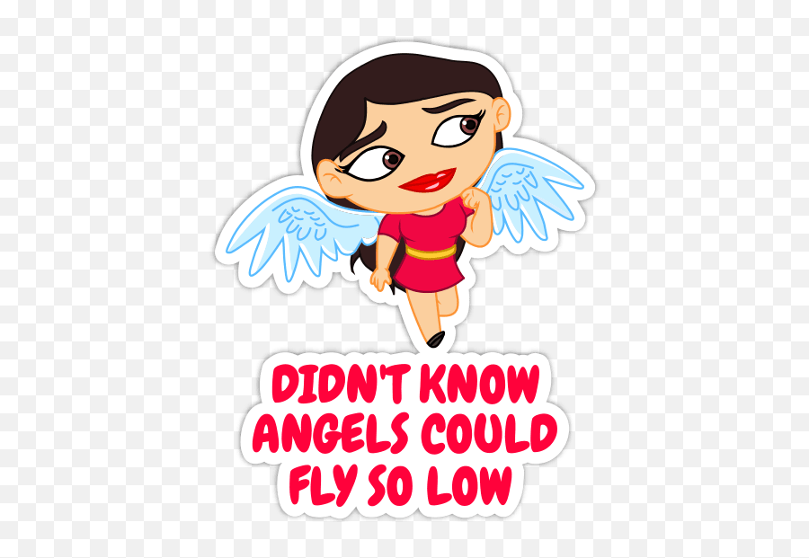 Love Quotes Stickers To Display Affection To Your Loved One - Fairy Emoji,Angels Emoticons