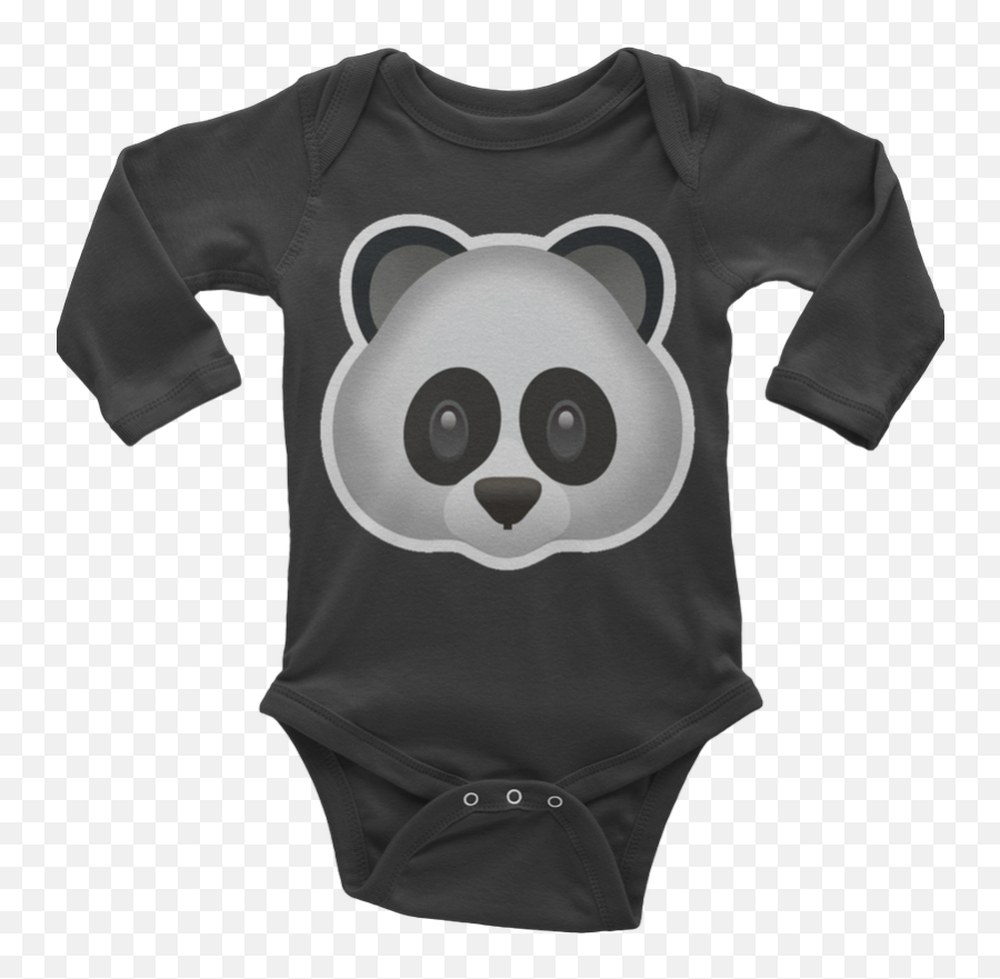 Emoji Baby Long Sleeve One Piece - Body Type O Negative Baby,Baby Emoticon Dab