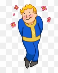 Fallout Vault Stickers Set For - Fallout Vault Boy Loved Emoji,Fallout Boy Thumbs Up Emoji