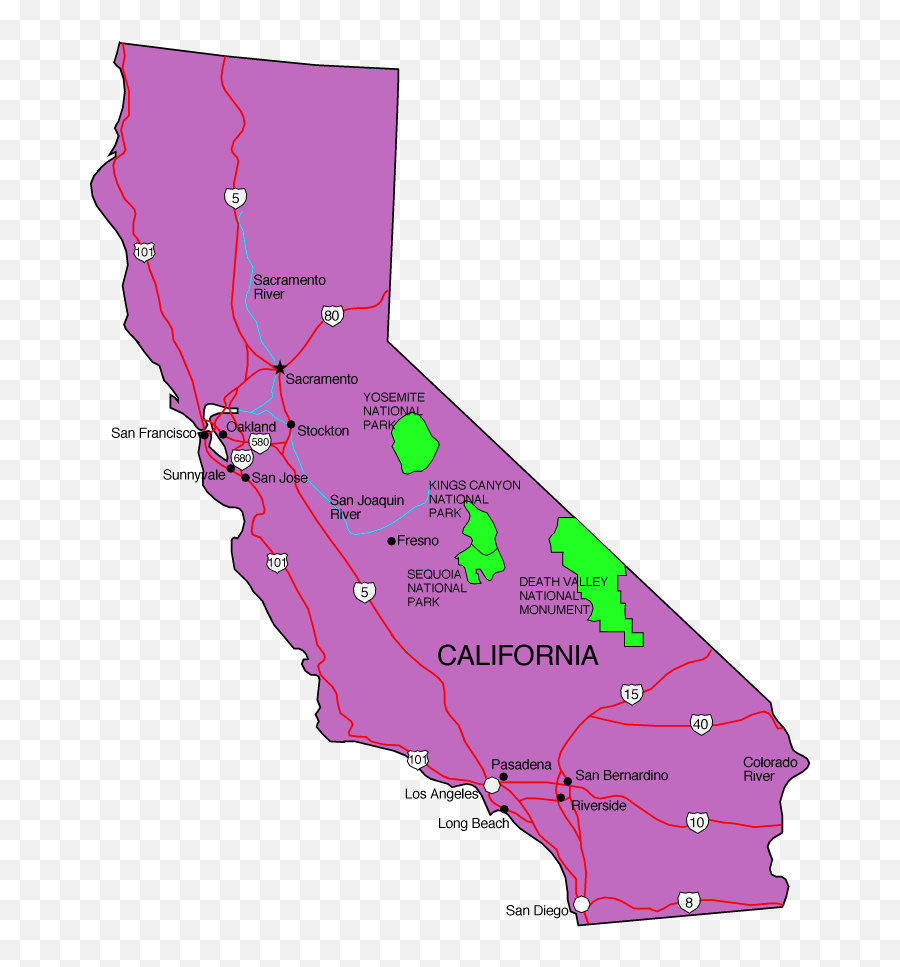 Index Of Cultureshiftingboundariesimagesmap - Simple California Map With Cities Emoji,Los Angeles Kings Emoticon