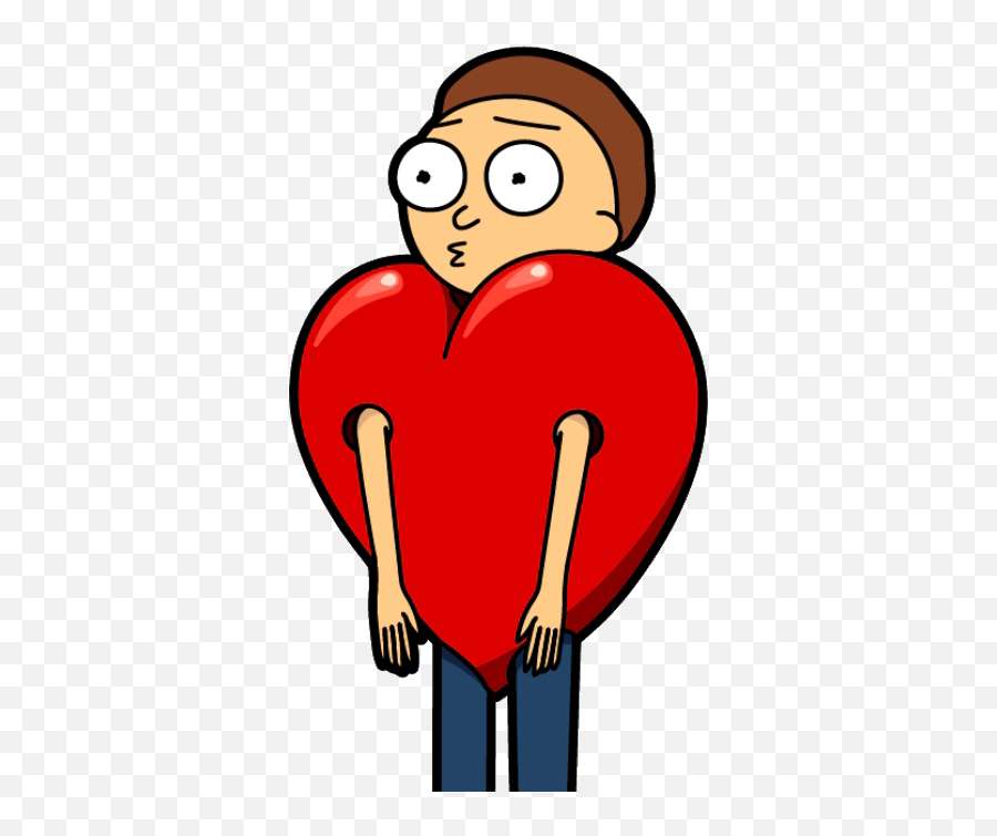 Disney Characters - Love Heart Morty Emoji,Capri Sun Emoticon