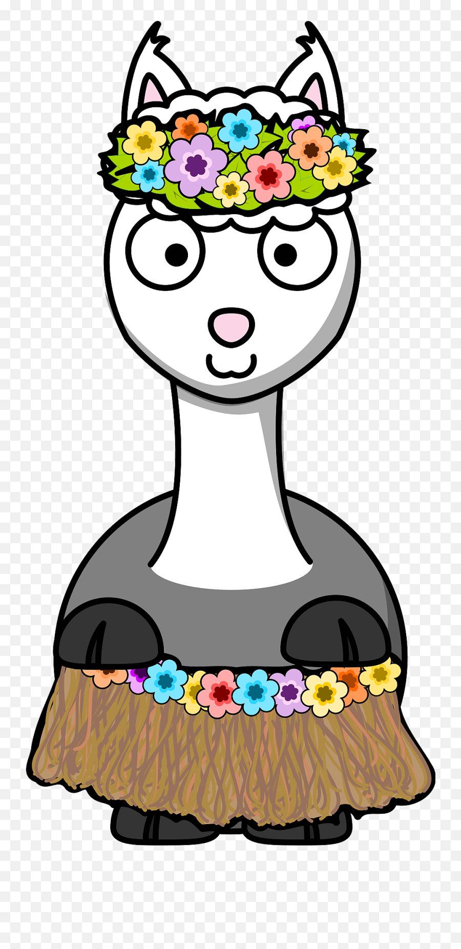 Llama Hula Clipart Free Download Transparent Png Creazilla - Llama Emoji,Hula Emoji