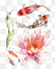 Temporary Tattoos Buy - Koi Carp Part 1 Color Emoji,Yin Yang Tattoo Emotion