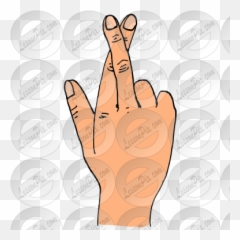 Fingers Crossed Picture For Classroom Therapy Use - Great Emoji,Faceboom Emoticon Fingers Crossed