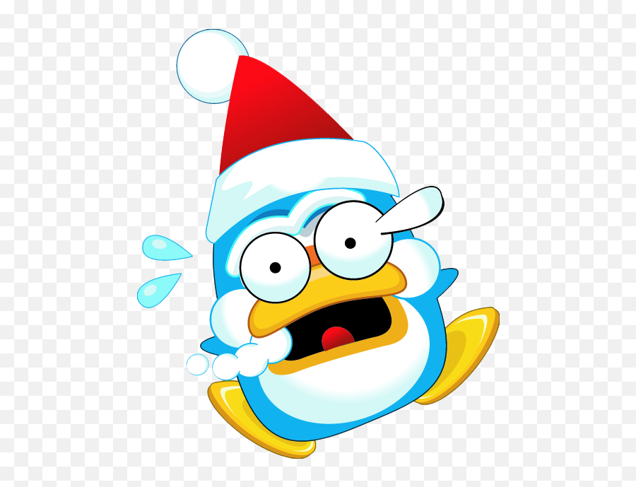 Penguin Cartoon Animation Smiley Beak For Christmas - 513x608 Emoji,Christmas Lights Emoji