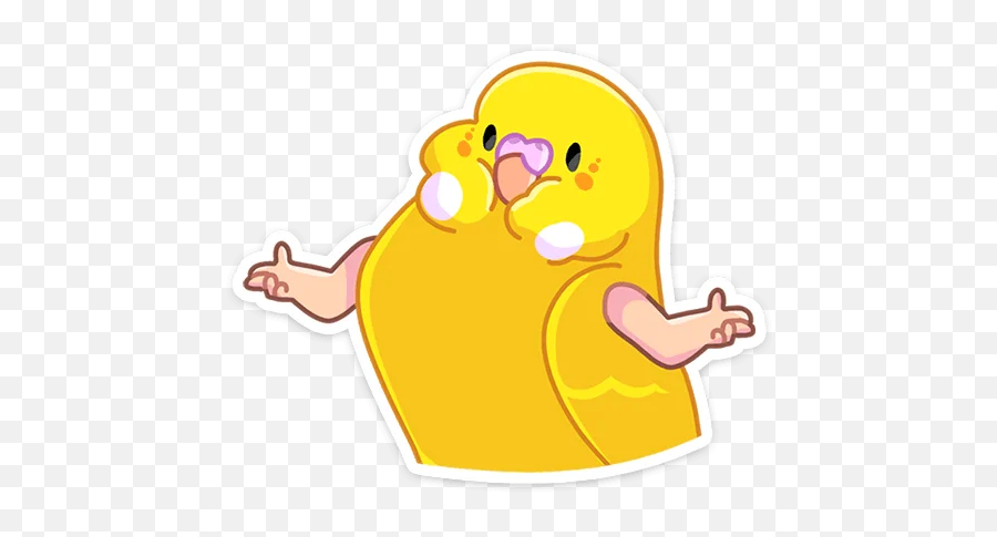 Telegram Sticker From Pack Emoji,Duck Holding A Knife Emoji