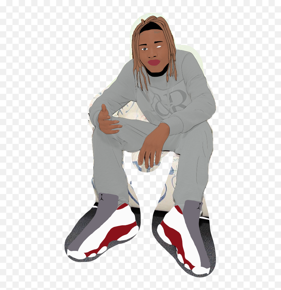 Fetty Wap Sticker - Sitting Emoji,Fetty Wap Emojis