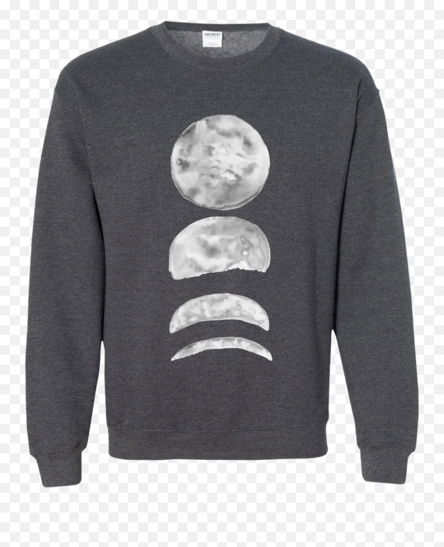 Moon Phases Sweatshirt Creolaco - Long Sleeve Emoji,Moon Emoji Sweater