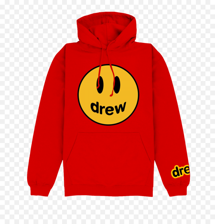 Drew House - Red Hoodie Mascot Logo Hooded Emoji,Beyonce Emoticon