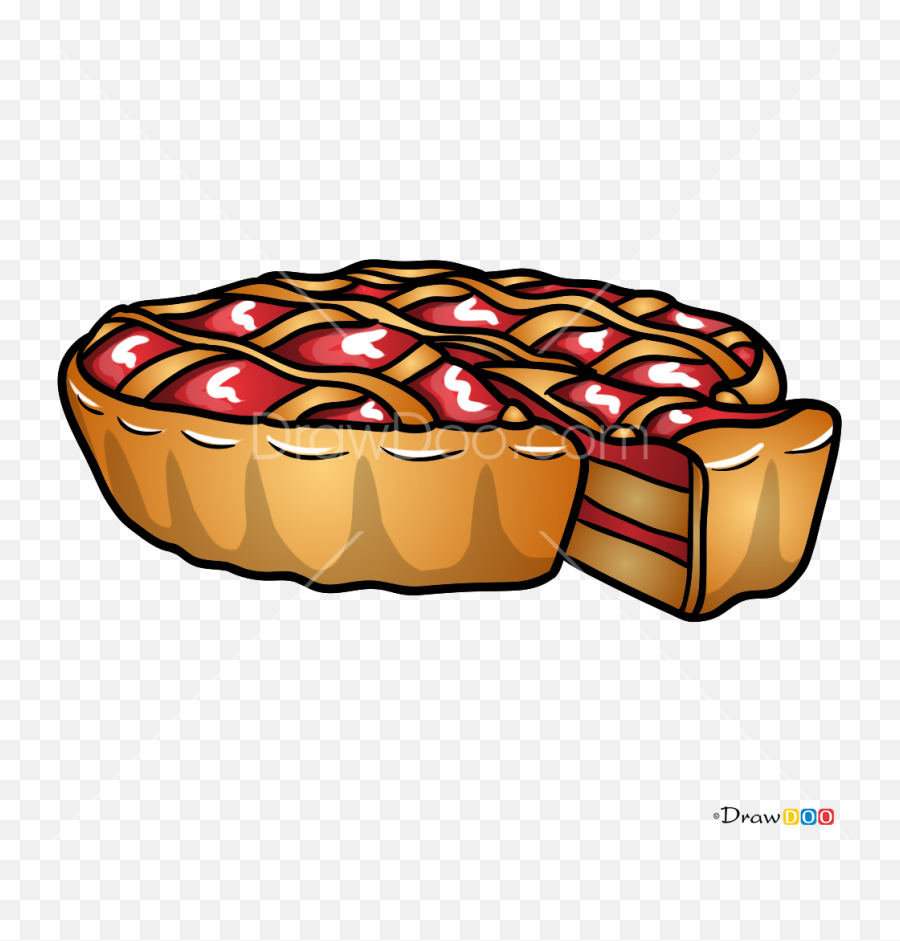 How To Draw Pie Desserts - Pie Draw Emoji,Gun Skull And Pie Emoji