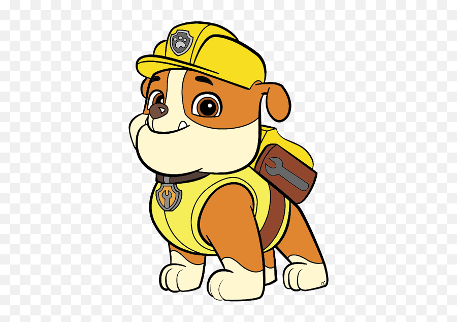 Paw Patrol Clip Art Cartoon Png - Cartoon Rubble Paw Patrol Emoji,Paw Patrol Emoji