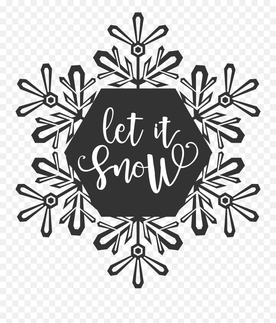 Let It Snow Snowflake Wood Art - Decorative Emoji,Zoom Eyes Emoji