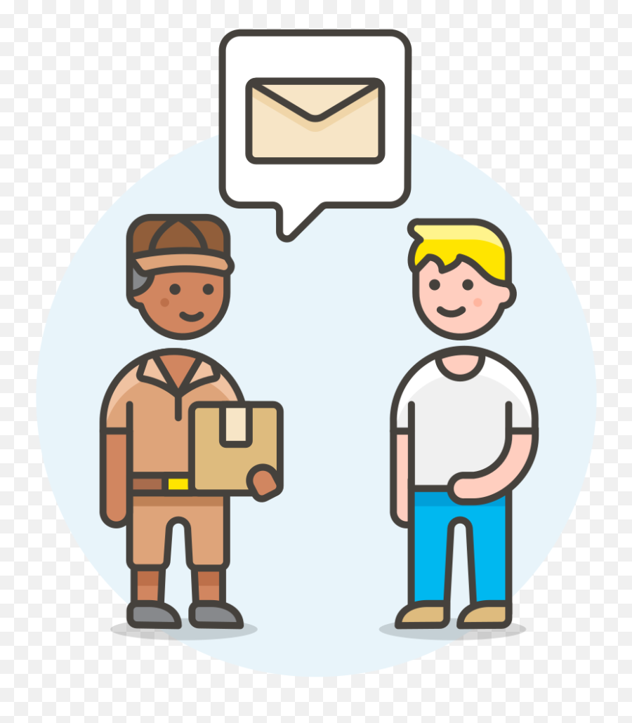 Postman Receive Letter Icon - Receive Png Emoji,Mailbox Postman Emoji