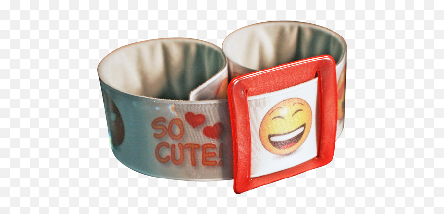Emoticons Reflective Slap Wraps - Happy Emoji,Origami Emoji