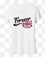 Forever Meow Cat T - Shirt Giveaway The Tiniest Tiger Short Sleeve Emoji,Tiger Emoji Shirt
