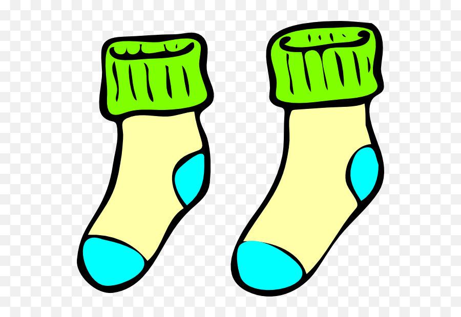 Sock Clipart Yellow Sock Sock Yellow - Socks Clip Art Emoji,Odd Sox Emoji Socks