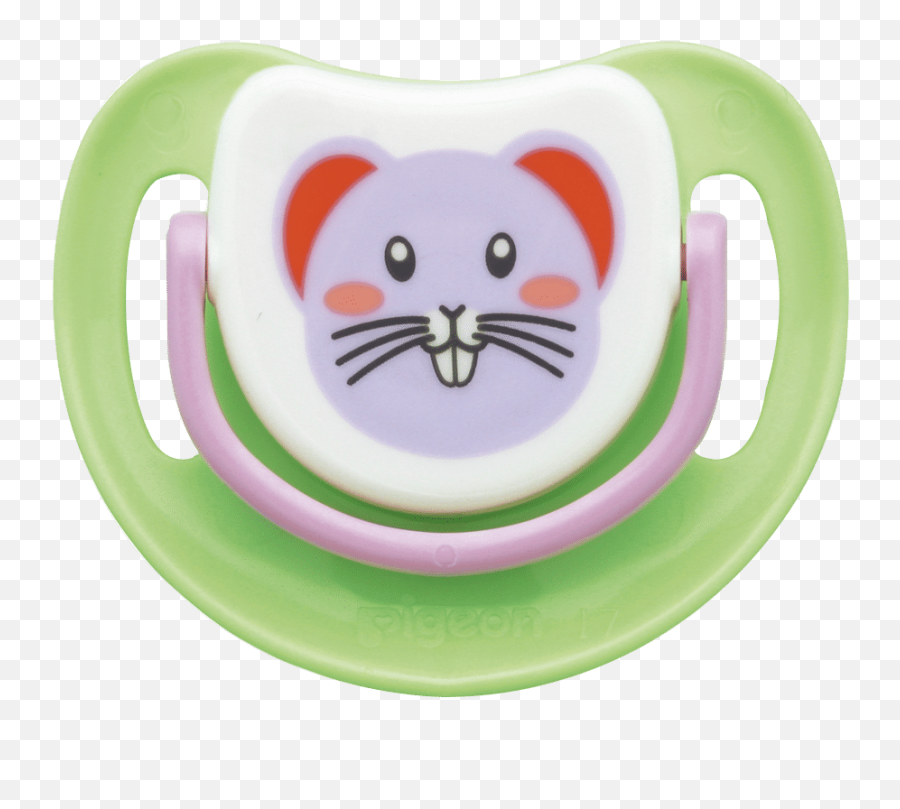 Pigeon Baby Silicone Pacifier Step 1 - Mouse 1 Pc Empeng Pigeon Emoji,Emotion Pets Cherry The Cat
