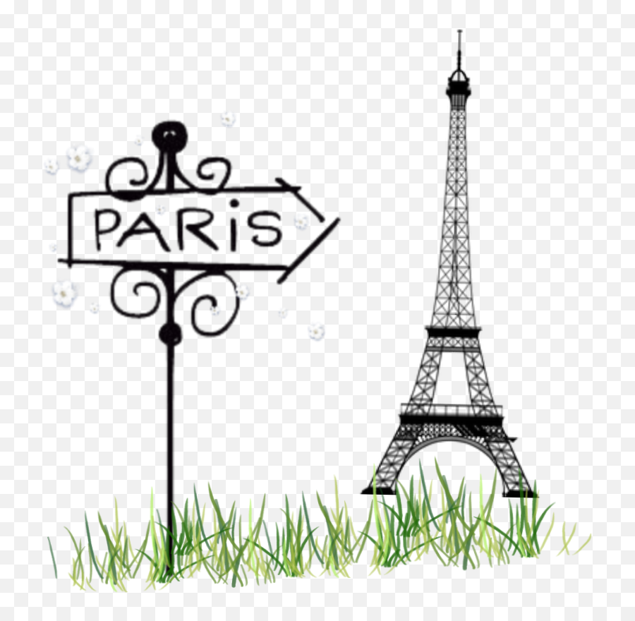 Paris Eiffeltower Eiffel Tower Grass - Eiffel Tower Park Emoji,Is There An Eiffel Tower Emoji