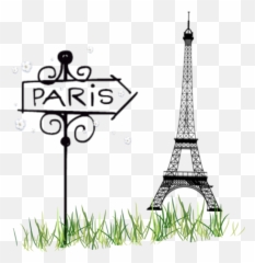 Paris Eiffeltower Eiffel Tower Grass - Eiffel Tower Park Emoji,Is There An Eiffel Tower Emoji