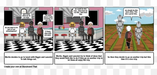 Bro Trip Storyboard Par Cf4807da - Fictional Character Emoji,Bande Dessinee Comment Emotions