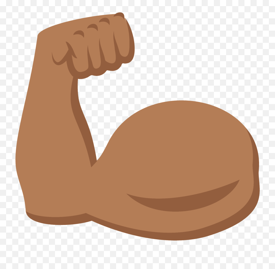 Flexed Biceps Emoji Clipart - Fist,Bicep Emoji