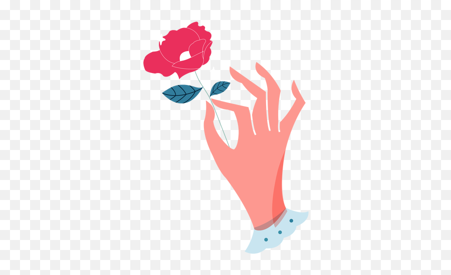 Valentines Holding Rose Hand - Transparent Png U0026 Svg Vector File For Women Emoji,Bunda Emoticon