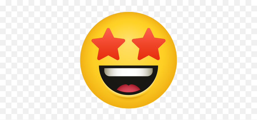 Star Struck Icon - Lade Png Und Vektor Kostenlos Herunter Icone Joy Emoji,Yellow Emoticons Star On Black Background