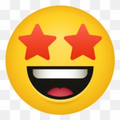 Star Struck Icon - Lade Png Und Vektor Kostenlos Herunter Icone Joy Emoji,Yellow Emoticons Star On Black Background