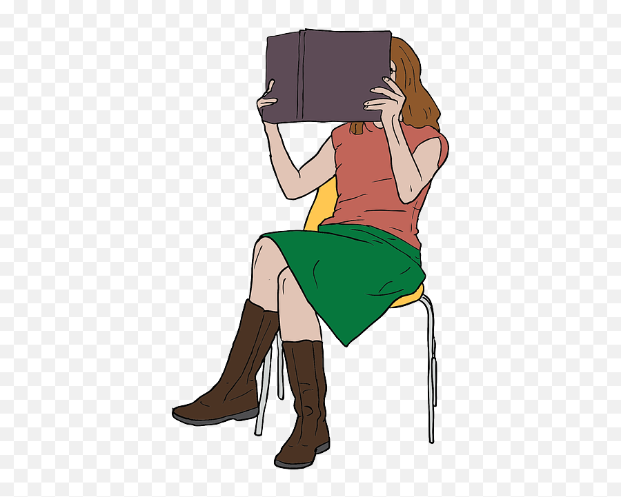 Girl W Pen - Woman Reading Book Png Cartoon Emoji,Rebecca Emotions Pixar