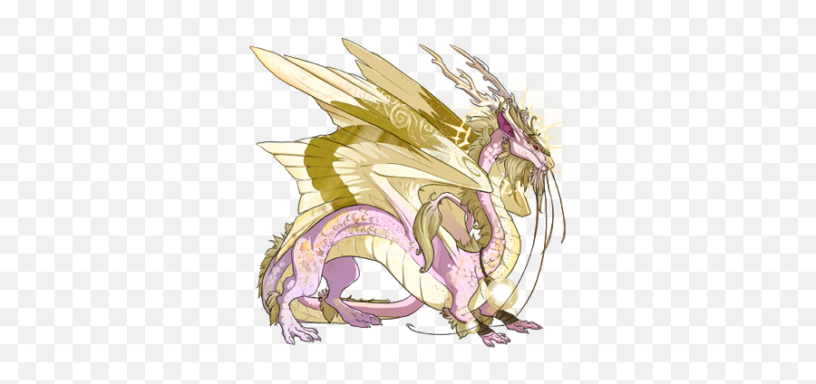 Good Omen Dragons Dragon Share Flight Rising - Two Feathered Wing Dragon Emoji,Crowley And Aziraphale Emojis