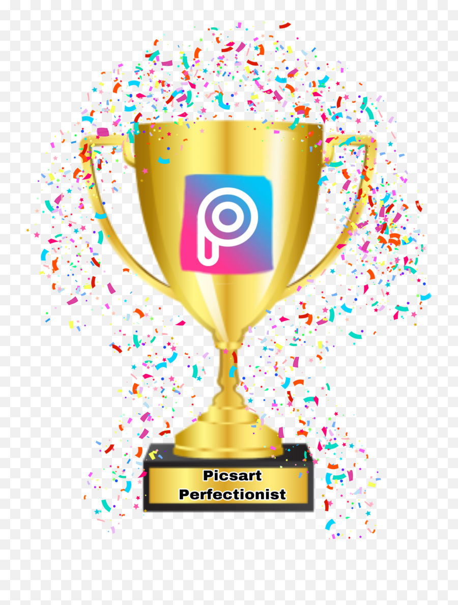 Trophy Confetti Picsart Sticker - For Women Emoji,Perfectionist Emoji