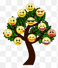 Treesmileytree Of - Emoji Arbol De La Vida Full Size Png Smiley Tree,La La La La La Laaa Emojis