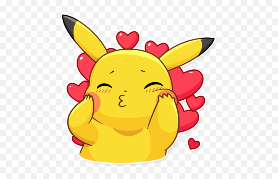 Pikachu - Pikachu Sticker Emoji,Animated Pikachu Emoji
